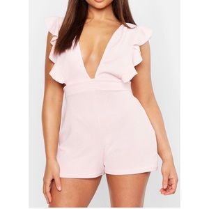 Powder pink playsuit romper